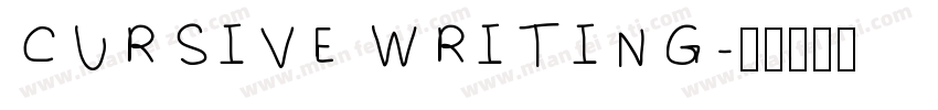 CURSIVE WRITING字体转换